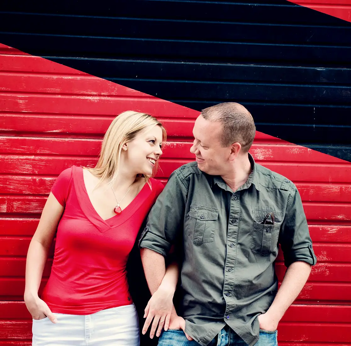 Fun engagement shoot at Worcester racecourse